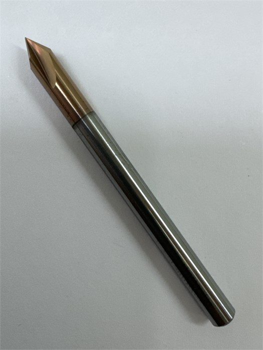 Фасочная твердосплавная фреза D4х50Lх60° 5020